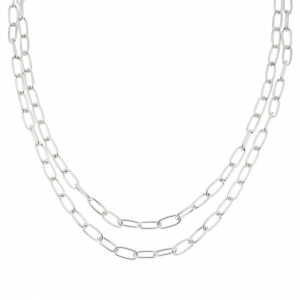 Cadena forcet larga oval, hilo 120 (precio  x 85 cm )
