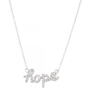 Conjunto hope con piedras blancas