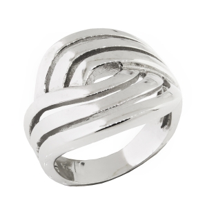 Anillo cruzado sin piedras
