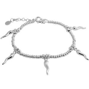Pulsera bolitas con cuernitos