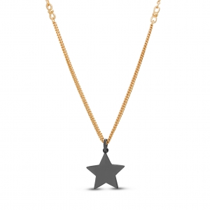 Conjunto rosado con estrella rodio negro