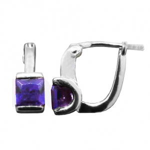 Par aros tank brisura piedra violeta, platabella