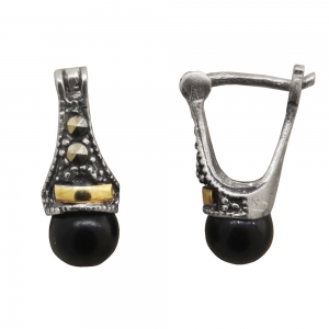 Par aros lady negro 6 mm