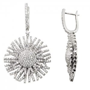 Par aros premium, colgantes, sol, pavee