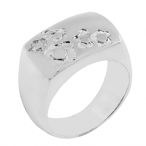 Anillo piti con flores platabella