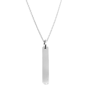 Conjunto barrita con cadena, blanco ( Cadena x 55 cm )