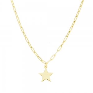 Conjunto estrella sin piedras amarillo