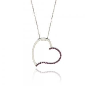 Conjunto corazon araceli ,medio pave rojo