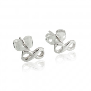 Par aros infinito pegados a la oreja 
