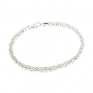 Pulsera punto peruano con mosqueton