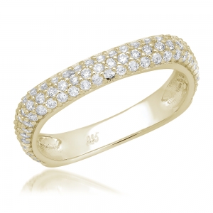Anillo medio sin fin linea premium, cuadrado amarillo