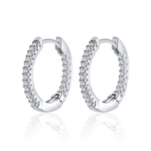 Par aros linea premium, argollas, con piedras por fuera y dentro. diametro interno aprox: 13 mm