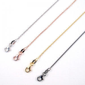 Cadena 2 en 1, regulable a 45 y 40 cm. Opciones disponibles :  rosada ( Aclarar color en " observaciones ")