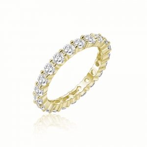 Anillo linea premium, sin fin amarillo