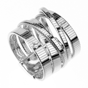 Anillo linea premium, hilo retorcido, blanco