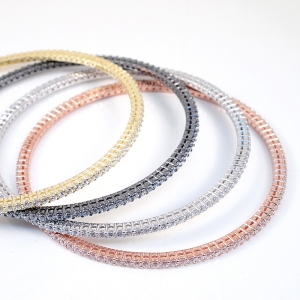 Esclava linea premium, sin fin, con grifas. Color: amarillo, rosado, y rodio negro. ( valor por unidad, Aclarar color )