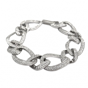 Pulsera linea premium eslabonada, pavee