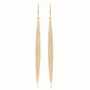 Par aros linea premium, largos, ovalados, rosados 8 cm aprox