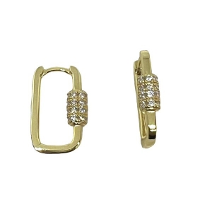 Par aros Monona Glam clip dorado