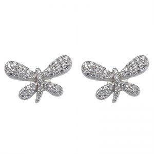 Par aros libelula con piedras
