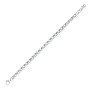 Pulsera cuban link sin piedra. Eslabones aprox 5 mm
