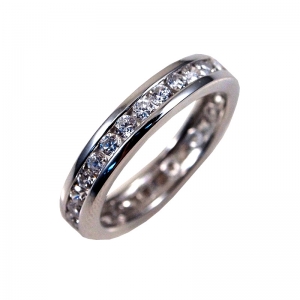 Anillo sin fin rodio negro