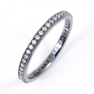 Anillo sin fin, rodio negro