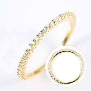 Anillo medio sin fin amarillo