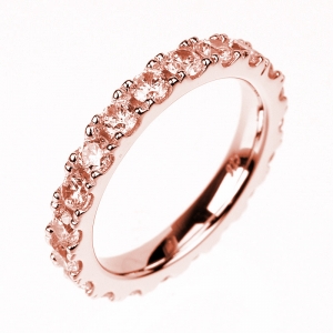 Anillo medio sin fin rosado