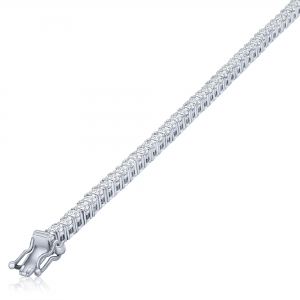 Pulsera tenis, piedras 2 mm