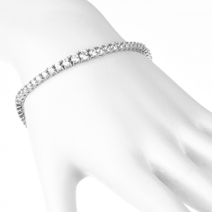 Pulsera tenis con piedras de menor a mayor 