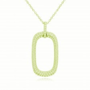 Conjunto oval pavee, amarillo, largo del dije aprox 4 cm