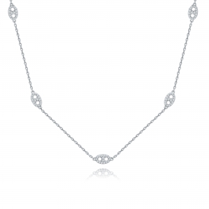 Conjunto con eslabones de piedras: Largo aprox: 40 cm.