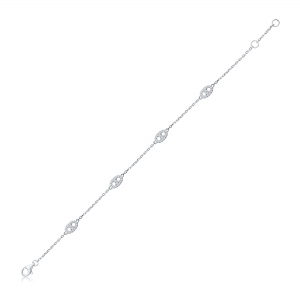 Pulsera con eslabones de piedras
