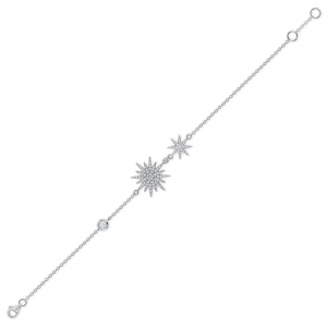 Pulsera estrellas pavee