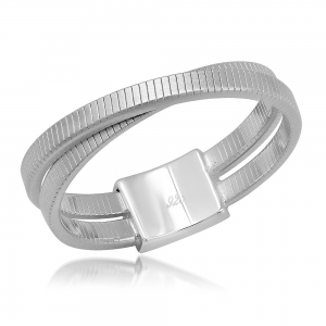 Anillo sin piedra doble cruzado