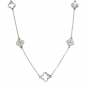 Conjunto 5 treboles, nacar , pavee  x 45 cm