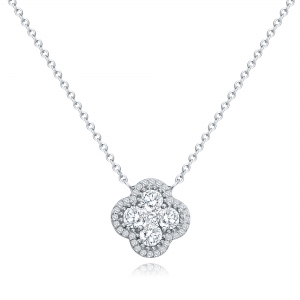 Conjunto trebol con piedras 