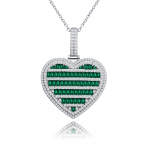 Conjunto corazon linea premium con verde rodinado