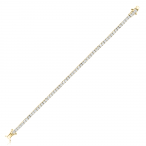 PULSERA TIPO TENIS 3 MM LINEA PREMIUM DORADA
