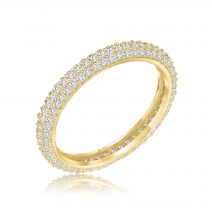 ANILLO SIN FIN BOMBE LINEA PREMIUM DORADO