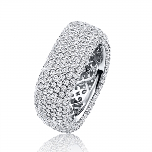 Anillo cuadrado pavee