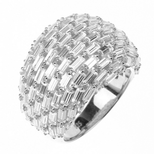 Anillo bombe baguette