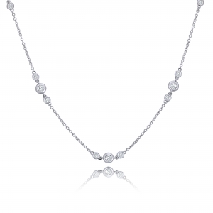 Cadena con piedras con virolas