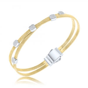 PULSERA PREMIUM CON APLIQUES DE CUBIC Y CIERRE COMBINADA