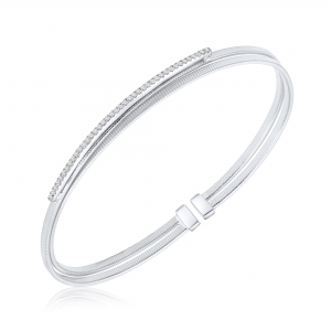 PULSERA PREMIUM CON CUBIC TODA BLANCA