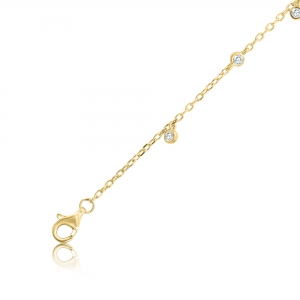 PULSERA ROLO CON VIROLITAS LINEA PREMIUM AMARILLA