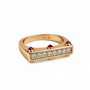 Anillo Link 1945 huggie rosado