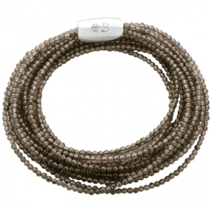 pulsera piedras, topacio fume