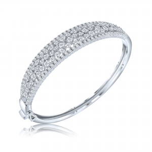 PULSERA ESCLAVA PREMIUM RODINADA CON CUBIC